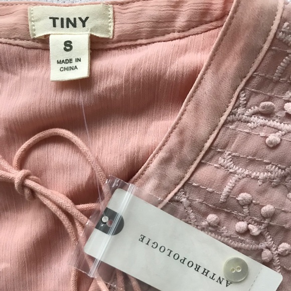 💓NEW💓Anthropologie dusty rose blouse by Tiny - Picture 4 of 7